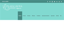 Tablet Screenshot of plazalecea.com